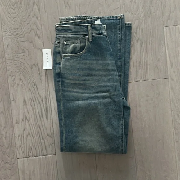 Pacsun Madison High Waisted Girlfriend Jeans Medium Indigo - Picture 3 of 8